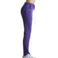 thumbnail image 6 of Daiosportswear Women's Drawstring Tie Daily Leggings High Waist Workout Yoga Pants Purple M(M), 6 of 6