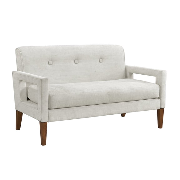 Lexicon Belfort Chenille Love Seat in Beige
