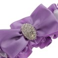 thumbnail image 4 of Boda Nupcial Satinado Liga Crystal Satin Bow Toss Leger Leger Anillo De Pierna Sunnimix Liga nupcial de boda, 4 of 7