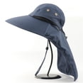 thumbnail image 4 of Sombrero Para El Sol Al Aire Libre Para Hombres Con Protección Upf 50+ Gorra De Safari Sombrero De Pesca De Ala Ancha Con Solapa Para El Cuello Serendint AP007887-02, 4 of 6