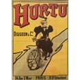 thumbnail image 5 of Vintage Bicycle Poster "Hurtu Bicycles" (1900) Framed Art Generic, 5 of 6