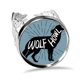 thumbnail image 1 of Lobo Negro Animal silueta natural Anillo de compromiso de boda de amor ajustable Unbranded M, 1 of 3