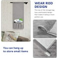 thumbnail image 5 of GoXteam Sofa Chair Armrest organizer with 5 Pockets Armchair Caddy For Smart Phone, Book, Magazines, Ipad (Wine Red, 34"x12.6"), 5 of 7