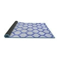 thumbnail image 2 of Ahgly Company Indoor Square Trellis Blue Contemporary Area Rugs, 7' Square, 2 of 4