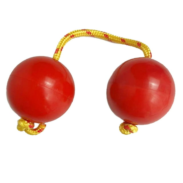 Instrumento de percusión Sunnimix Maracas de bola de arena rítmica Rojo
