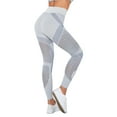 thumbnail image 1 of Pantalones de yoga sin costuras de cintura alta para mujer, color melocotón, que realzan las caderas - Leggings deportivos con aberturas, 1 of 8