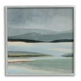thumbnail image 4 of Stupell Industries Abstract Landscape Painting Distant Lakeside Mountains Painting Gray Framed Art Print Wall Art, Design by Carol Robinson, 4 of 5