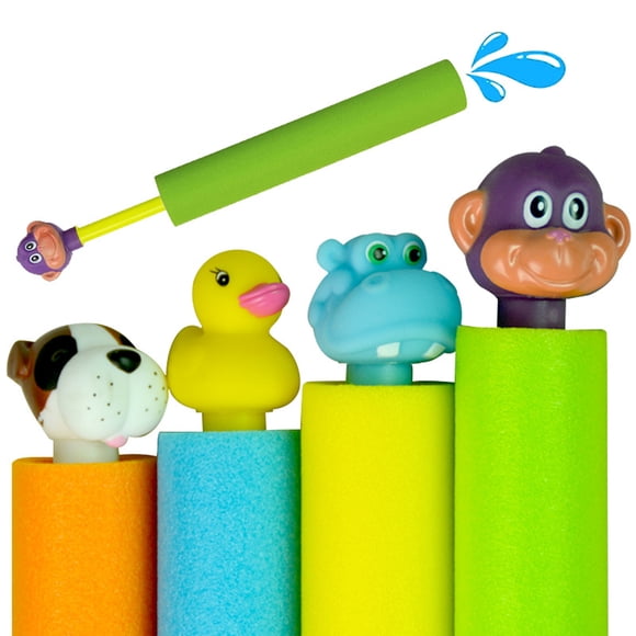 4 piezas de pistolas de agua de colores aleatorios, juguetes para niños, pistola de espuma EVA, juegos de piscina al aire libre de verano, juguetes