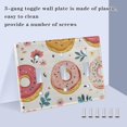 thumbnail image 3 of Yayeee Toggle Light Switch Wall Plate 2-Gang 4.56"x4.48" Decorative Outlet Cover, Pink Donut, 3 of 7