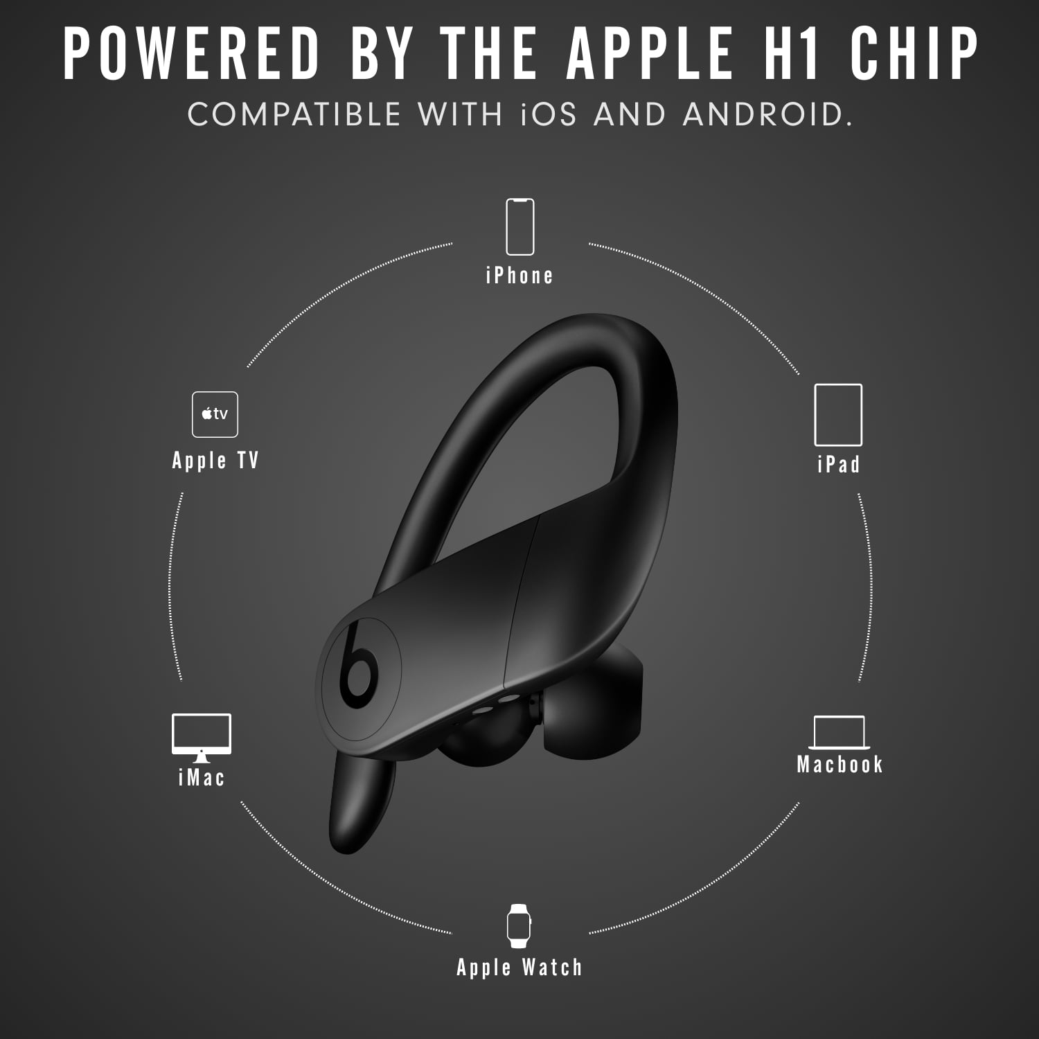 Totally Wireless Earphones with Apple H1 Chip - Black -
