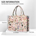 thumbnail image 3 of Large Capacity Tote Bag,Chihuahua and Flower Florals Handbag Fashion Luxury Tote Bag,15.7"x13"x 5.1" Inches,Laptop Compatible, 3 of 6
