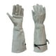 thumbnail image 2 of Guantes de jardinería de piel de vaca para hombre y mujer | Guantes de trabajo de tubo largo antiespinas con puño ajustable | Guantes de protección de cuero resistentes para trabajos de jardinería y, 2 of 6