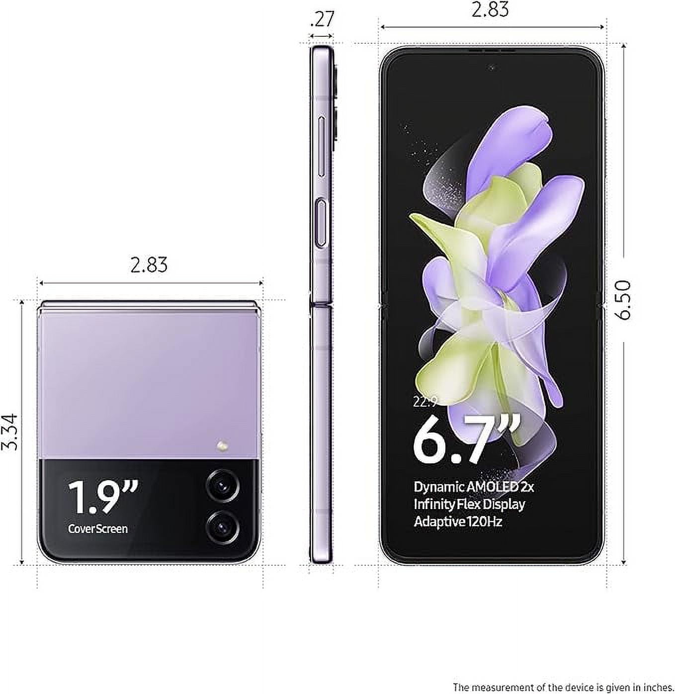Verizon Samsung Galaxy Z Flip4 128GB Bora Purple Smart Phone