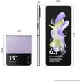 thumbnail image 2 of Verizon Samsung Galaxy Z Flip4 128GB Bora Purple Smart Phone, 2 of 3