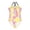 Adorable Princess, variant on Girls' One-Piece Swimwear Suit Shoulder Strap Crossover Design , Cat Animation Printed Beach Bathing Suits 3-10Year