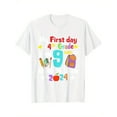 thumbnail image 1 of Cute 4th Grade First Back To School Boys and Girls Short-sleeved T-shirt, Pattern Printed Versatile Casual Cotton T-shirt, All-season Classic 100% Cotton Top, 1 of 5