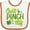 White and Orange, variant on Inktastic St. Patrick's Day Can't Pinch This Hand Lettering Boys or Girls Baby Bib