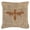 Brown, variant on Wasp Burlap and Orange Indoor & Outdoor Decorative Fabric Pillow - 18 x 18 in.