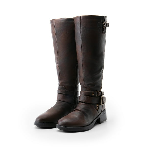 Dream Pairs Women's Warm Lined Knee High Riding Boots Wide Boots For Women