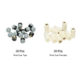 thumbnail image 3 of Uxcell 13mm Dia Screwing Billiard Pool Cue Tips with Cue Stick Ferrules Grey 20 Set, 3 of 5