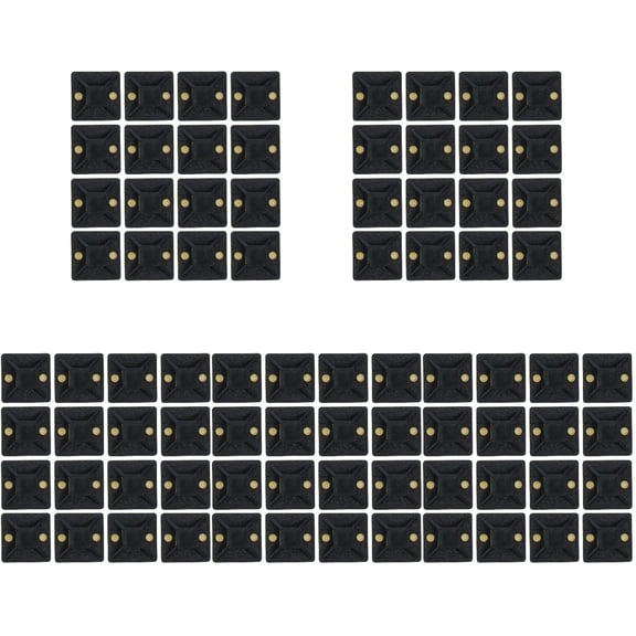 500 pcs  Cable Zip Tie Mounts Self Adhesive Wire Clips Cable Ties Holders Wire Management Mounts