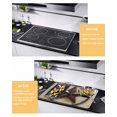 thumbnail image 3 of nqOlkjepod Large Induction Cooktop Protector Mat 28.5"x20.5", Farmhouse Vintage Stove Top Covers for Electric Stove, Brown Country Western Star Art Stove Burner Cover Mats, Glass Top Stove Cover, 3 of 8