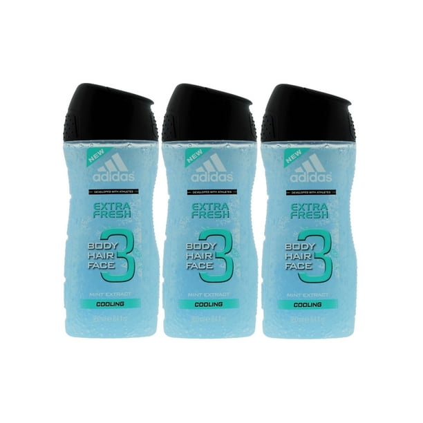 Adidas Extra Fresh 3in1 Body, Hair and Face Shower Gel