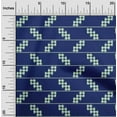 thumbnail image 1 of oneOone Cotton Silk Fabric Stripe & Check Kasuri Print Fabric BTY 42 Inch Wide, 1 of 4