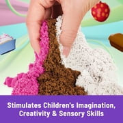 Kinetic Sand Scents, Ice Cream Treats Playset with 3 Colors Scented Play Sand & 6 Tools, Sensory Toys, Holiday Gifts & Stocking Stuffers for Kids Ages 3 and up