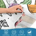 thumbnail image 5 of Yayeee Kitchen Curtains Tier Set of 2 Light Filtering 57"x24" Over Sink Window Panels, Purple Vegetables Pattern, 5 of 7