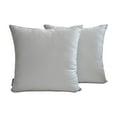 thumbnail image 4 of The HomeCentric Decorative Pillow Cases Light Gray Pack of 2, 24"x24" (60x60 cm) Satin Solid Throw Pillow Cover For Sofa, Solid Modern Style - Light Gray Slub Satin, 4 of 10