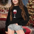 thumbnail image 4 of Mercatoo Toddler Baby Girls Sweatshirts Christmas Print Crewneck Pullover Long Sleeve Shirts Tops Girl Fall Winter Clothes, 4 of 4