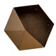 thumbnail image 1 of Estante hexagonal de pared, soporte decorativo para plantas de ventana Marron 30cm, 1 of 9
