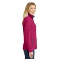 thumbnail image 3 of Port Authority Ladies Summit Fleece Full Zip Jacket-3XL (Dark Fuchsia/ Magnet), 3 of 6