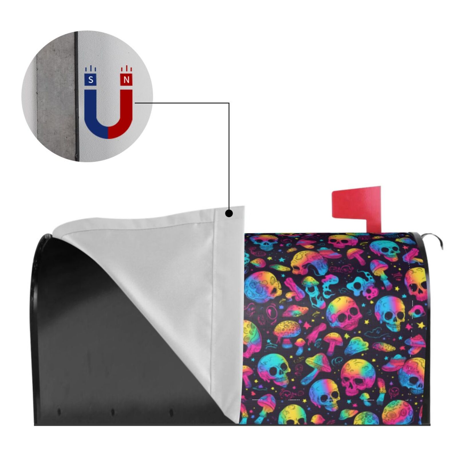 Kdxio Magnetic Mailbox Cover 21x18 in Mailbox Cover Outdoor Decoration Holiday Mailbox Covers for Home Garden Yard-21x18 in
