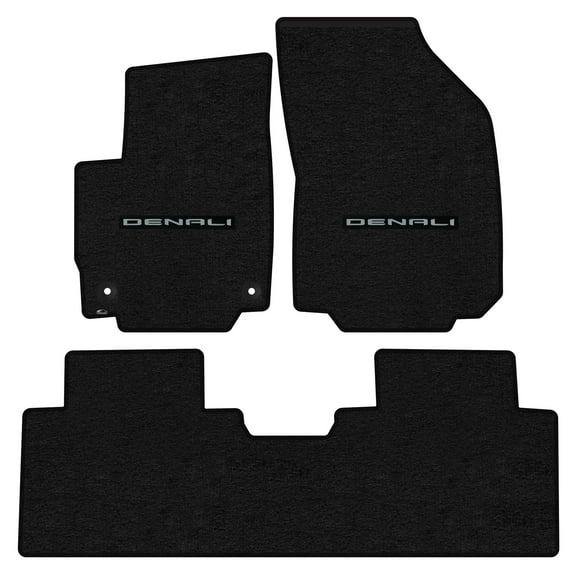 Lloyd Mats LogoMat Custom-Fit 3PC Carpet Floor Mats for 2021-2024 GMC Terrain, Charcoal