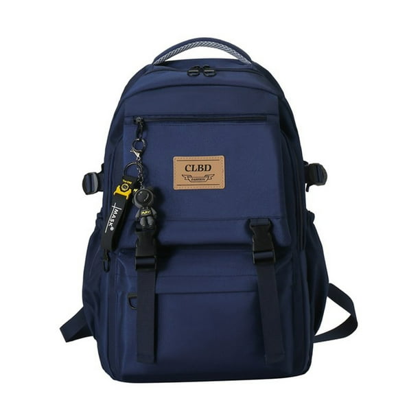 Bellella College Bookbag Anti-Theft School Bag Multi Pockets Waterproof  Backpack Large Capacity Student Zipper Multipurpose Boys Navy Blue  Backpack+