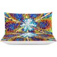 thumbnail image 3 of HAHDAXIA Pattern Bedding Solid Comforter Set for All Seasons 3 Pieces(1 Comforter+2 Pillowcases) Soft Microfiber Bedding Set Queen(90"x90"), 3 of 7
