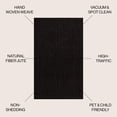 thumbnail image 3 of JONATHAN Y NATURAL FIBER 5 x 8 Area Rug, Pata Hand Woven Chunky Jute - Black, NRF102E-5, 3 of 9