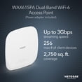 thumbnail image 2 of Punto de acceso inalámbrico NETGEAR WAX615PA WiFi 6 AX3000, 2 of 6