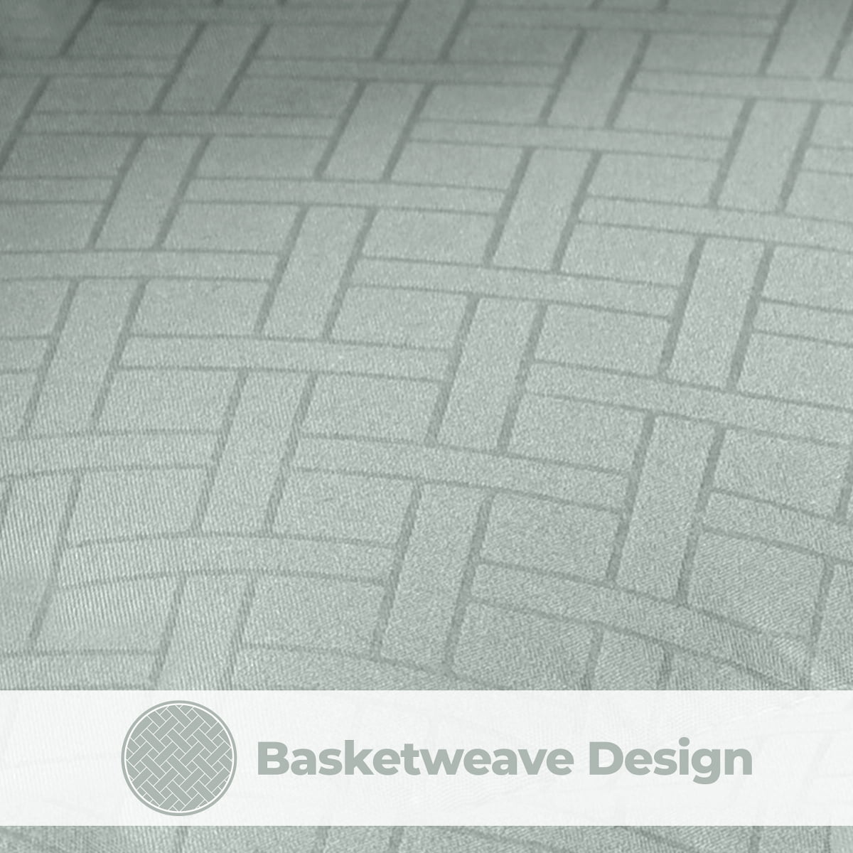 Superior Basketweave Plush Down Alternative Comforter, King, Jade