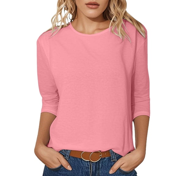 Women's t Shirts Spring Tops for Women Fashion Casual Short Sleeve Printed Summer Round Neck Blouse Tee Shirt