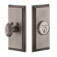 thumbnail image 7 of Grandeur Carcir_Psg_238 Carre Solid Brass Rose Passage Door Knob Set - Brass, 7 of 7