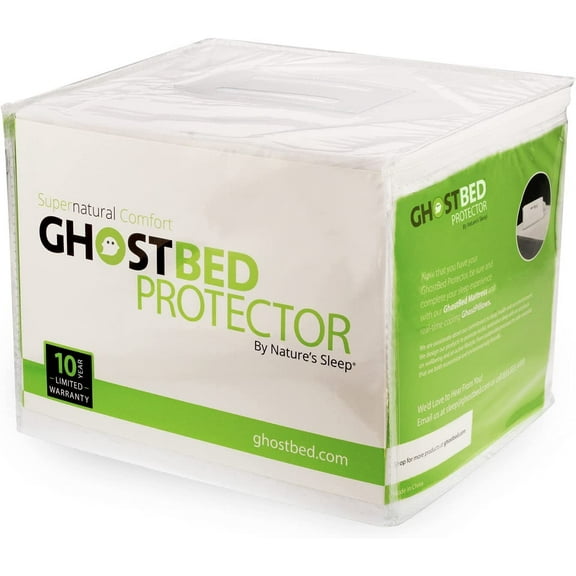 GhostBed Noiseless Mattress Protector – Waterproof with GhostGrip Elastic Bands & Breathable, Plastic Free Materials
