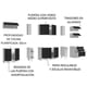 thumbnail image 4 of Cocina Integral Completa Modular Madesa Lux 300cm BN 01, 4 of 10
