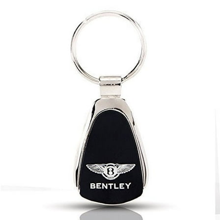 Au-Tomotive Gold Bentley Keychain & Keyring - Black Teardrop