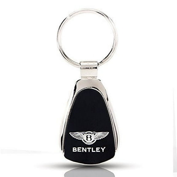 Au-Tomotive Gold Bentley Keychain & Keyring - Black Teardrop