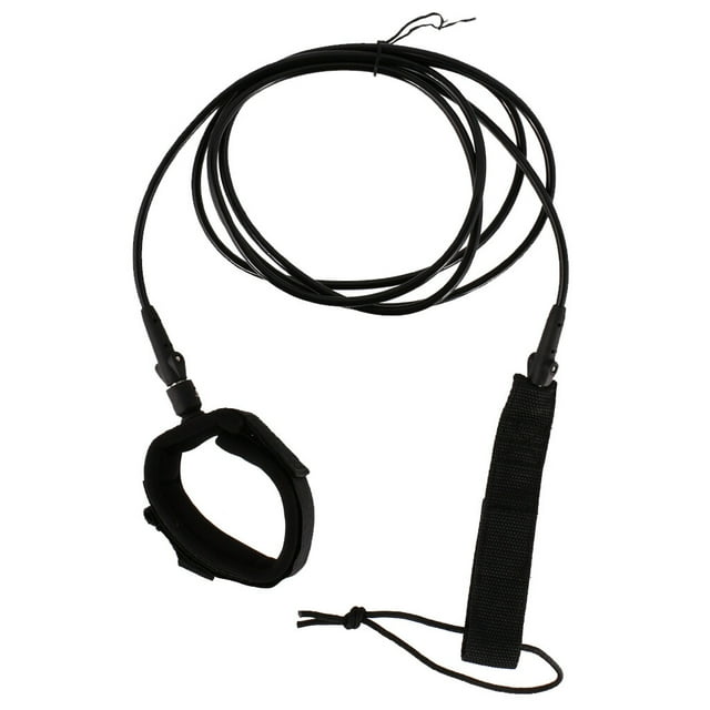 ziyahi Surfboard Leash Surfing Leash String Leg Rope Surfboard Leash String Cord Calf Leash 7feet Black