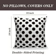thumbnail image 2 of LALILO Throw Pillow Covers Polka Dot Black And White Polka Acrylic Art Cushion Cover 18" x 18", 2 Pack, 2 of 6