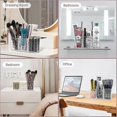 thumbnail image 5 of Makeup Brush Holder, 3 Slots Clear Acrylic Cosmetic Makeup Organiser For Makeup Brush Eyeliners Lipstick Crystal Storage Box, 5 of 5